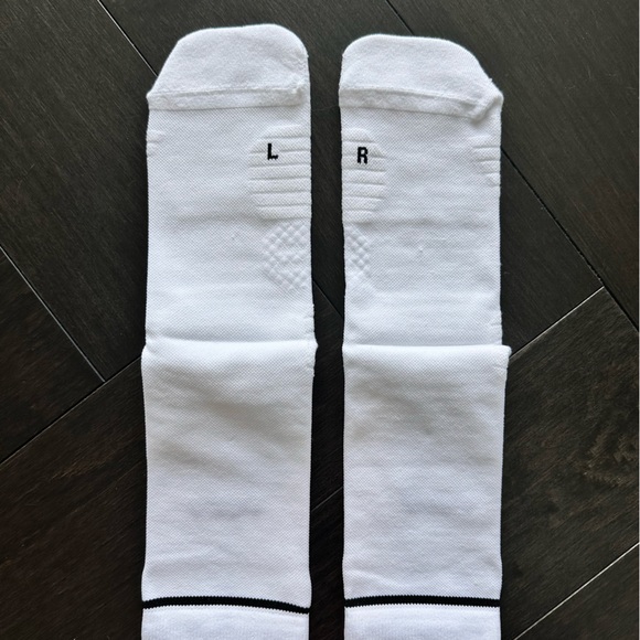 White Performance Crew Socks - Picture 2 of 4